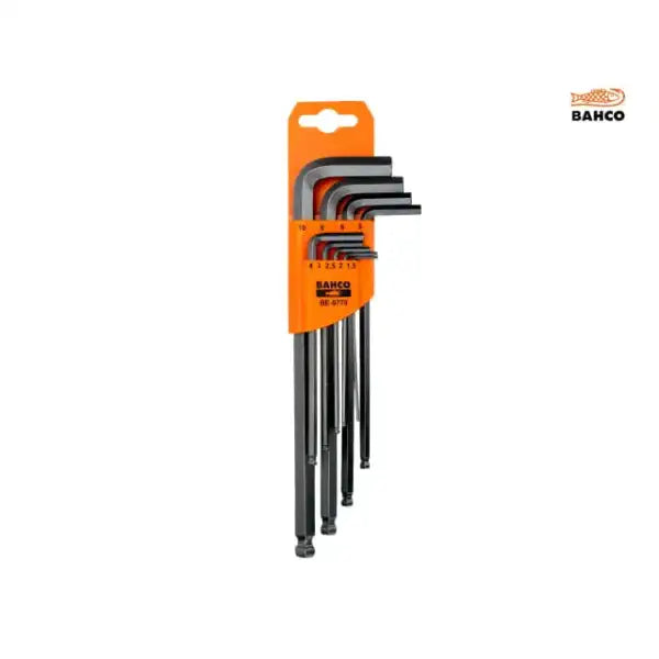 Bahco BE-9770 Metric Long Ball End Hex L-Key Set