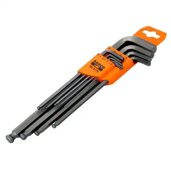 Bahco BE-9770 Metric Long Ball End Hex L-Key Set