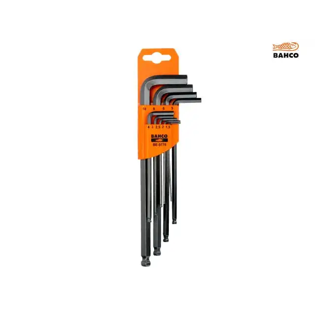 Bahco BE-9770 Metric Long Ball End Hex L-Key Set