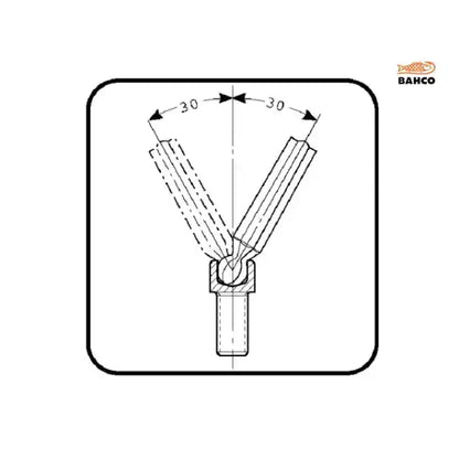 Bahco BE-9770 Metric Long Ball End Hex L-Key Set