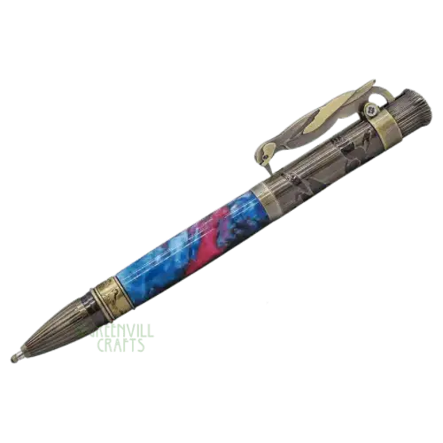 Bird Watcher PENCIL - Woodpecker Lever Action Pencil Kit - Antique Bronze Polish - Pencil Kit