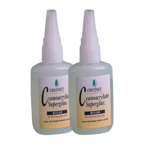 CA Glue - Medium - 2 Pack - Chestnut Products CP-2xMedCA - Glue