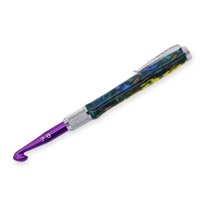 Chrome & Colour Crochet Hook Kit (Knurled) - Project Kit