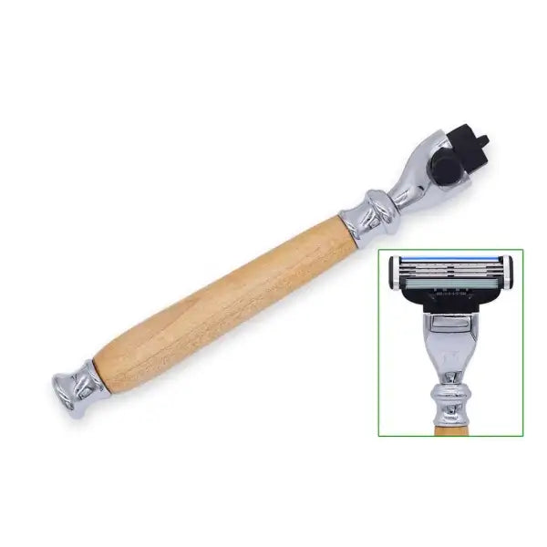 Chrome Mach 3 Razor Handle Kit