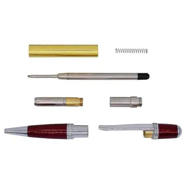 Chrome & Red Cerra Pen Kit