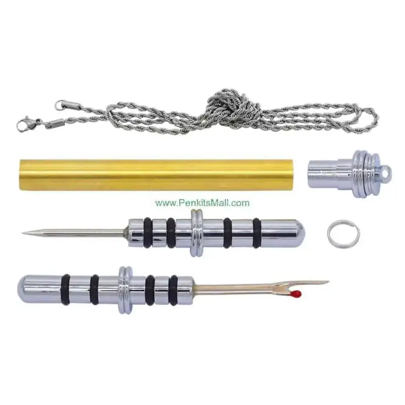 Chrome Seam Ripper Necklace Kit - Seam Rippers