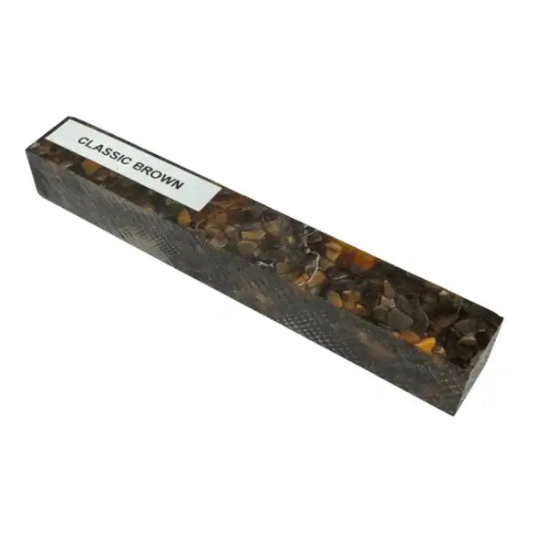 Classic Brown Kirinite Pen Turning Blank KIR-PB-CLA-BRO - Kirinite Pen Blanks