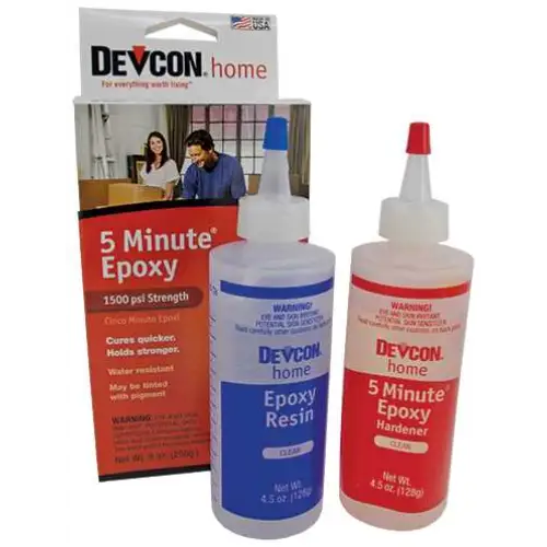 Devcon 2 part 5 minute epoxy 256g (Bottles) - Adhesives