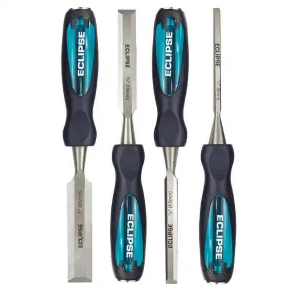 Eclipse Tools Through Tang 4 Piece Chisel Set (1/2’’ 3/4’’ 1’’) TT-BEWC4BCE