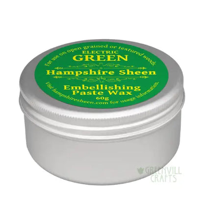 Embellishing Wax - Electric Green - 60g - Hampshire Sheen - Embellishing Waxes