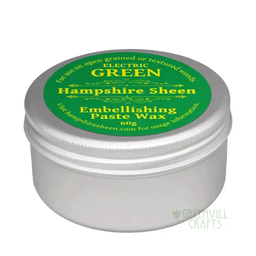Embellishing Wax - Electric Green - 60g - Hampshire Sheen - Embellishing Waxes