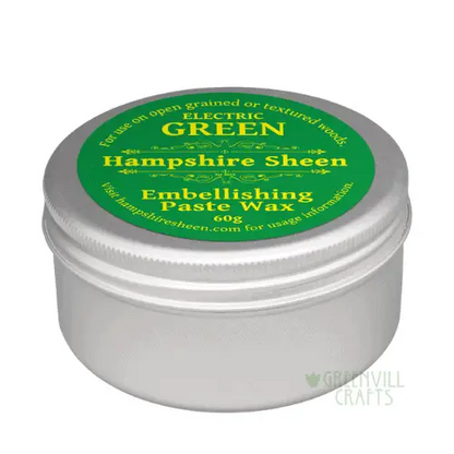 Embellishing Wax - Electric Green - 60g - Hampshire Sheen - Embellishing Waxes
