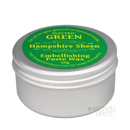 Embellishing Wax - Electric Green - 60g - Hampshire Sheen - Embellishing Waxes