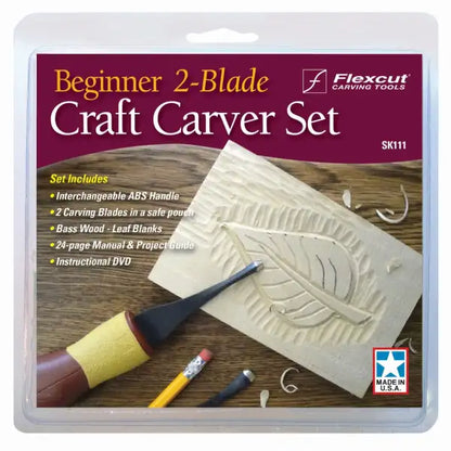 Flexcut Beginner’s 2 Blade Craft Carving Set - SK111