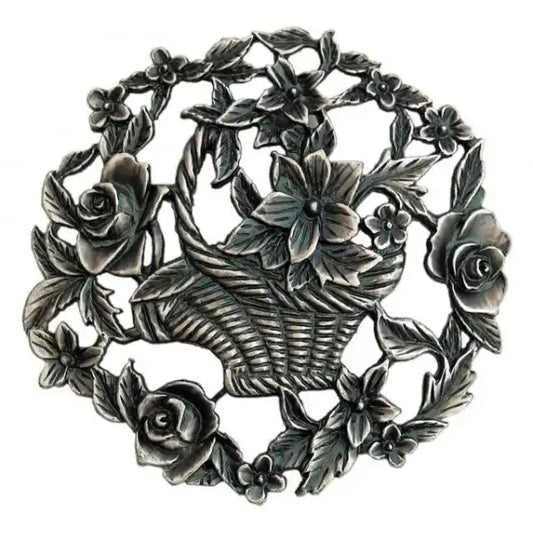 Flower Basket - Decorative Pewter Lid (Potpourri) - craft kits