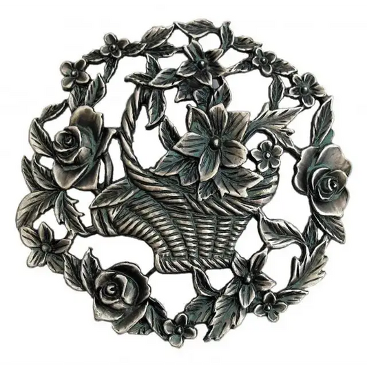 Flower Basket - Decorative Pewter Lid (Potpourri) - craft kits
