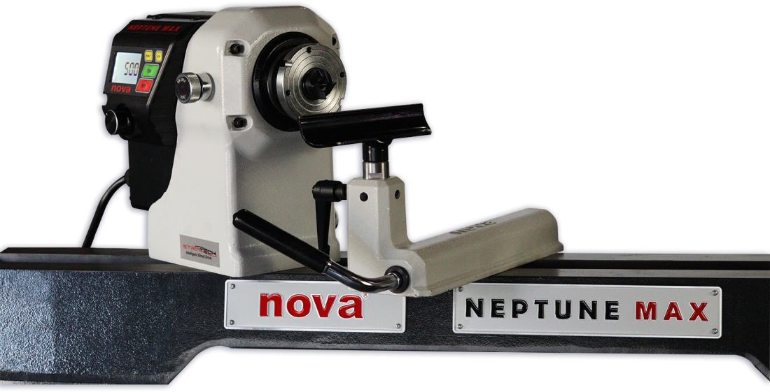 NOVA NEPTUNE MAX 15″ Digital Direct Drive Woodturning Lathe