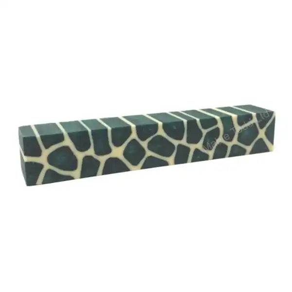 Giraffe & Zebra Pen Blanks KD12 - Emerald Green Giraffe - Pen Blanks