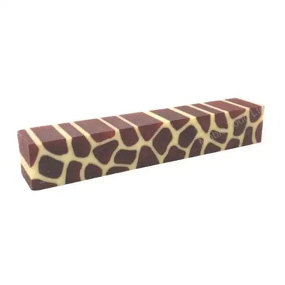 Giraffe & Zebra Pen Blanks KD17 - Ruby Red Giraffe - Pen Blanks
