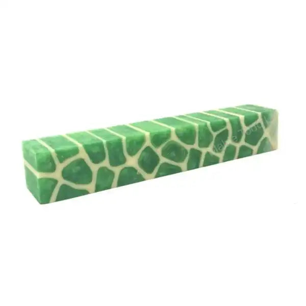 Giraffe & Zebra Pen Blanks KD14 - Slime Green Giraffe - Pen Blanks