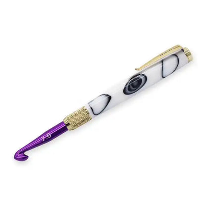 Gold & Colour Crochet Hook Kit (Knurled) CROCH-KNUR-GLD-COL - Project Kit