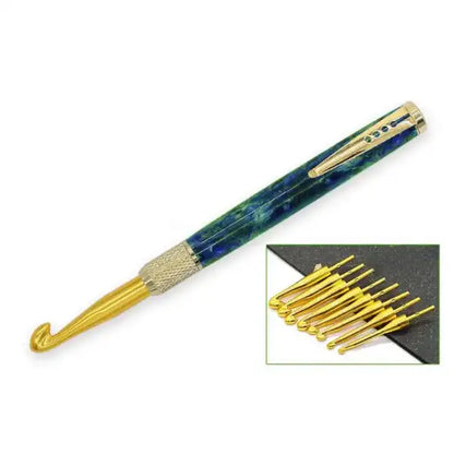Gold Crochet Hook Kit (Knurled) CROCH-KNUR-GLD