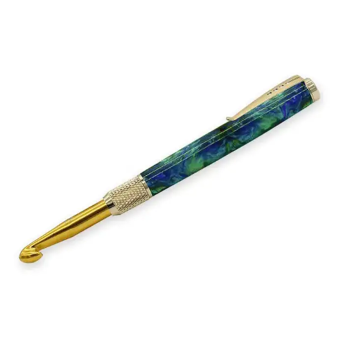 Gold Crochet Hook Kit (Knurled)