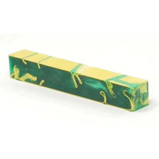 Green Bay - Acrylic Kirinite Pen Blank - Kirinite Pen Blanks