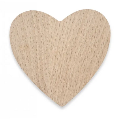 Heart Pyrography Wooden Blanks - Pyrography