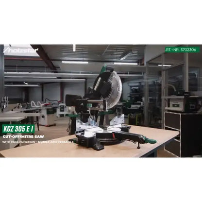 Holzstar KGZ 305 EI 305mm Double bevel sliding crosscut mitre saw + laser