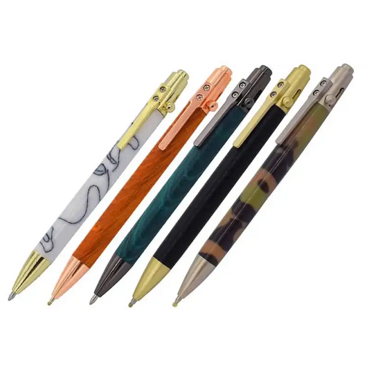 Jazz Bolt Pen Kit - Click Action - Satin Gold - Jazz Bolt Pen Kits