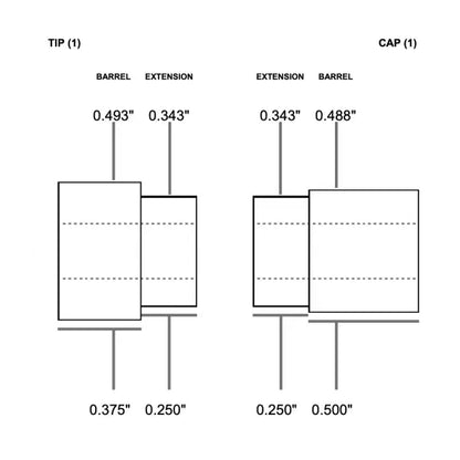 Jet Airliner Pen Kit Bushings