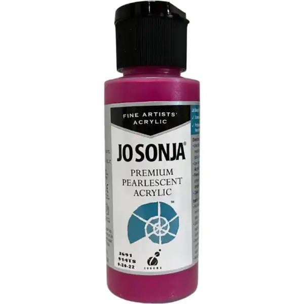 Jo Sonja Magenta Premium Pearlescent Acrylic Paint - 60ml JS-3691