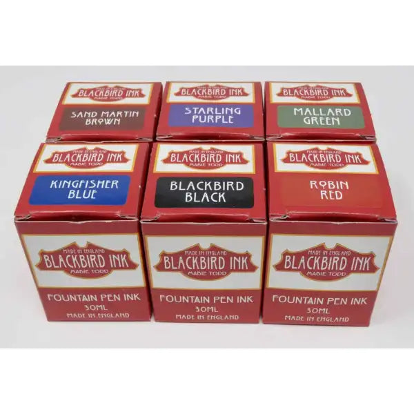 Kingfisher Blue Fountain Pen Ink - Blackbird Ink 5060592530014 - Fountain Pen Ink