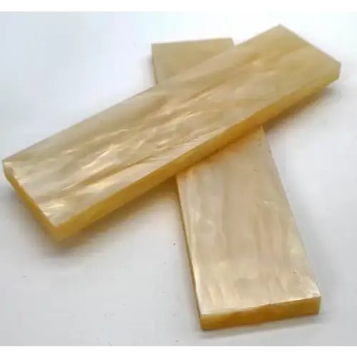 Kirinite Aged Ivory Pearl Knife Scales - Set of 2 - Kirinite Knife Scales