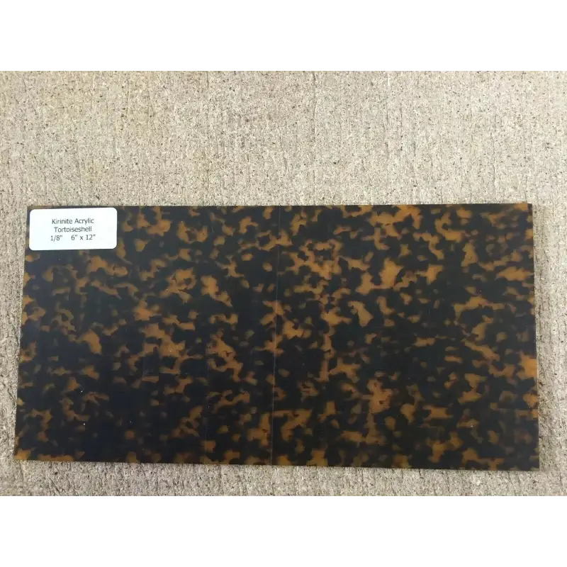 Kirinite Tortoiseshell Craft Sheet 9mm x 300mm x 150mm - Acrylic Sheets