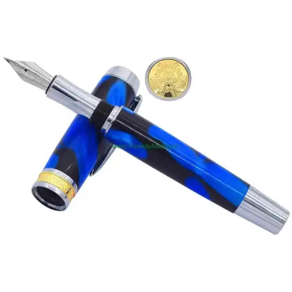 Large Jr Gentleman Fountain Pen (new style) - Chrome 5060592532612 - Large Jr Gent Pen Kits