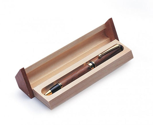 Triangular Wooden Pen Box