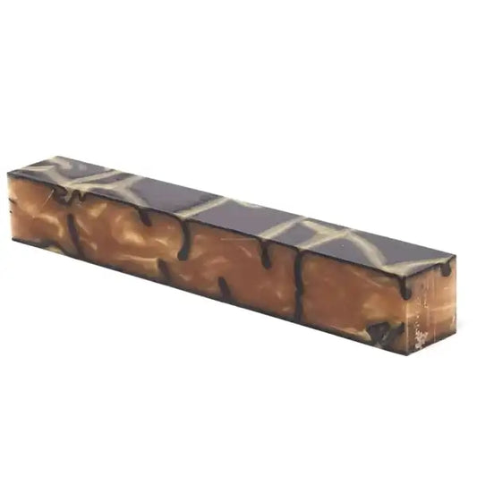 Liquid Gold - Acrylic Kirinite Pen Blank - Kirinite Pen Blanks