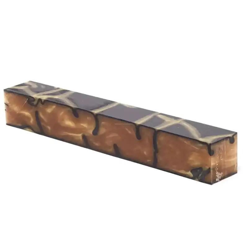 Liquid Gold - Acrylic Kirinite Pen Blank - Kirinite Pen Blanks