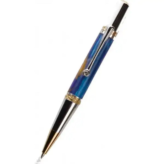 Majestic Ballpoint Pen Kit - Gold Titanium & Chrome - Pen Kit