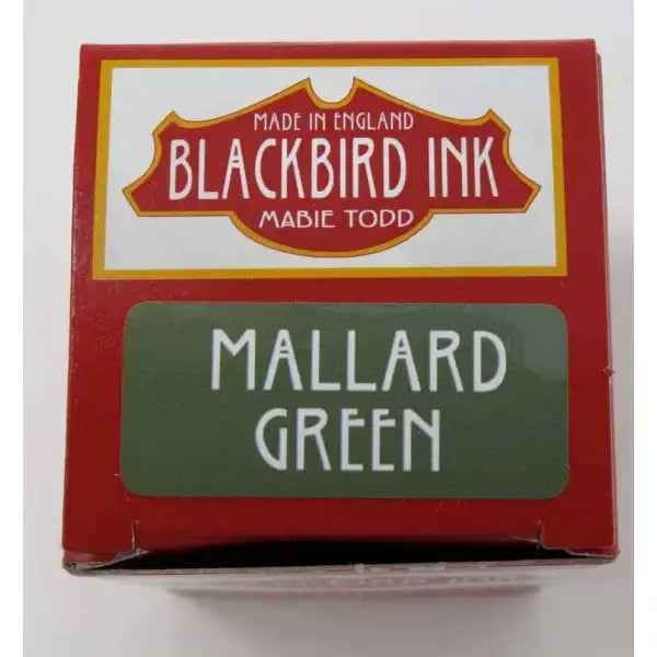 Mallard Green Fountain Pen Ink - Blackbird Ink 5060592530045 - Fountain Pen Ink
