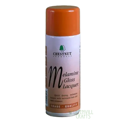 Melamine Gloss Lacquer - 400ml - Aerosol - Chestnut Products - Lacquer / Oils
