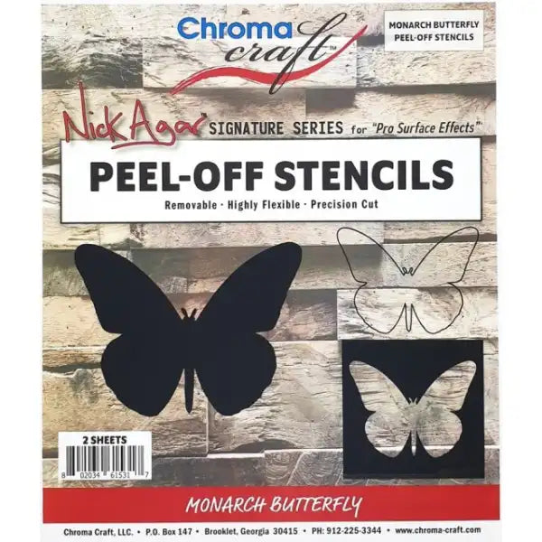 Monarch Butterfly Peel-Off Stencil Set CRAFT-STMON