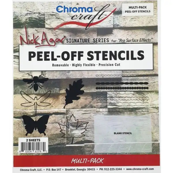 Multi Pack Peel-Off Stencil Set CRAFT-STMLT
