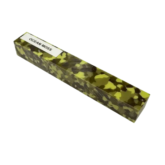 Ocean Moss Kirinite Pen Blank - Kirinite Pen Blanks