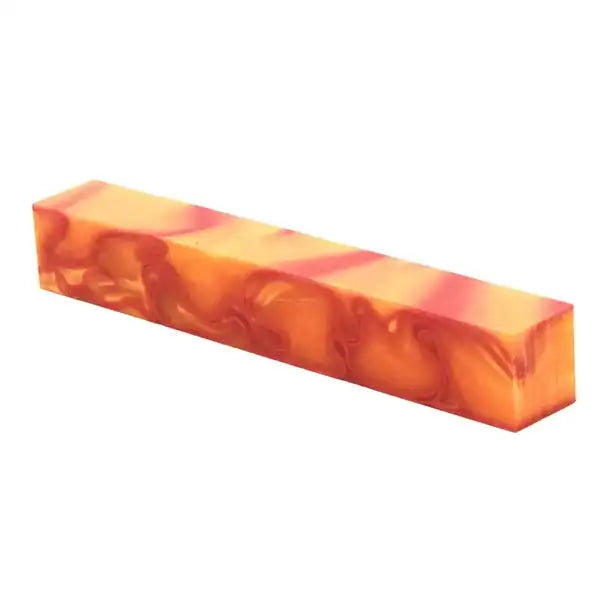 Orange Sunspot (Orange/Red) - Kirinite Pen Blank 5060592530823 - Kirinite Pen Blanks