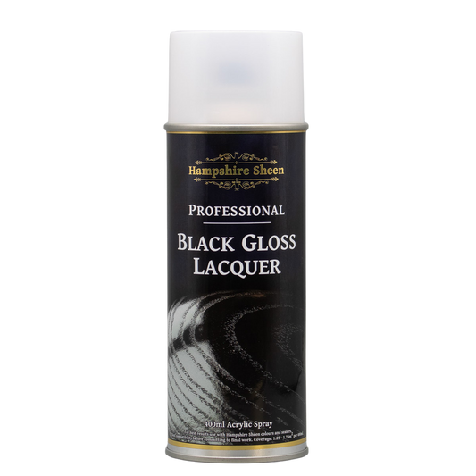 Pro Black Gloss Lacquer Spray - Hampshire Sheen