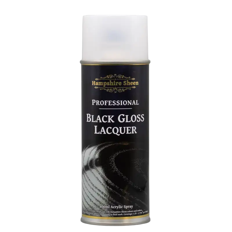 Pro Black Gloss Lacquer Spray - Hampshire Sheen - Finishing products