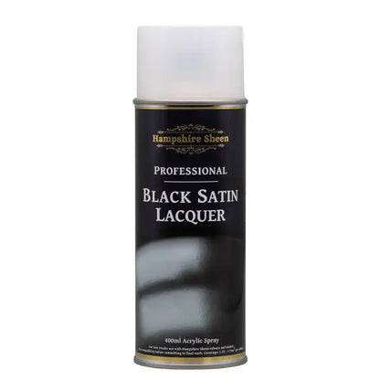 Pro Black Satin Lacquer Spray - Hampshire Sheen HSPSBL400 - Finishing products